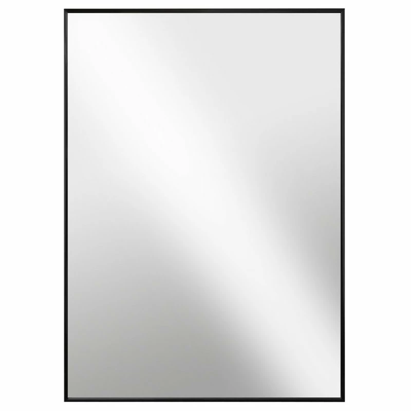 Brand new 👏 Raphael Rozen Modern Hanging Framed Wall Mounted Metal Mirror, Black Glossed Aluminum, 20x20 🥰