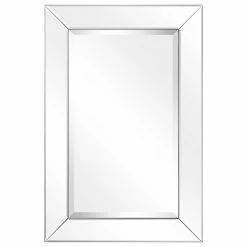 New 🎉 Empire Art Direct Antique Beveled Rectangle Wall Mirror, 1" Beveled Center, Wood Frame, 30"x20" 😍