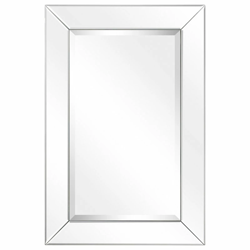 New 🎉 Empire Art Direct Antique Beveled Rectangle Wall Mirror, 1" Beveled Center, Wood Frame, 30"x20" 😍