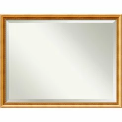 Best Pirce 🤩 Amanti Art Wall Mirror, Townhouse Gold, Outer Size 44x34 ⭐