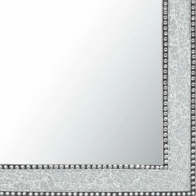 Outlet โญ DecorShore ™ Crackled Glass Decorative Wall Mirror, 30"x24", Silver ๐ - Image 3
