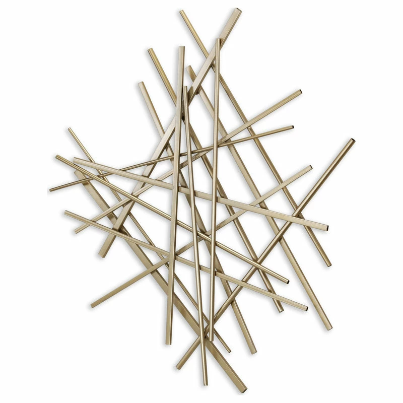 Brand new 𧨠Cheungs Abstract Gold Bar And Panel Wall Decor Piece β - Image 4