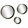 Best deal 😉 Brimfield & May Set Of 3 Dark Brown Metal Wall Mirror 53637 🛒