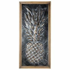 Flash Sale 👏 American Art Decor, Inc. Metal Pineapple Framed Wall Art 🎉