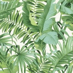 Cheapest 🤩 Brewster Home Fashions NU2906 Maui Peel & Stick Wallpaper In Green White 😉