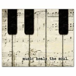 Best reviews of ๐งจ DDCG Piano Keys And Music Canvas Wall Art, 20"x16", Unframed ๐คฉ