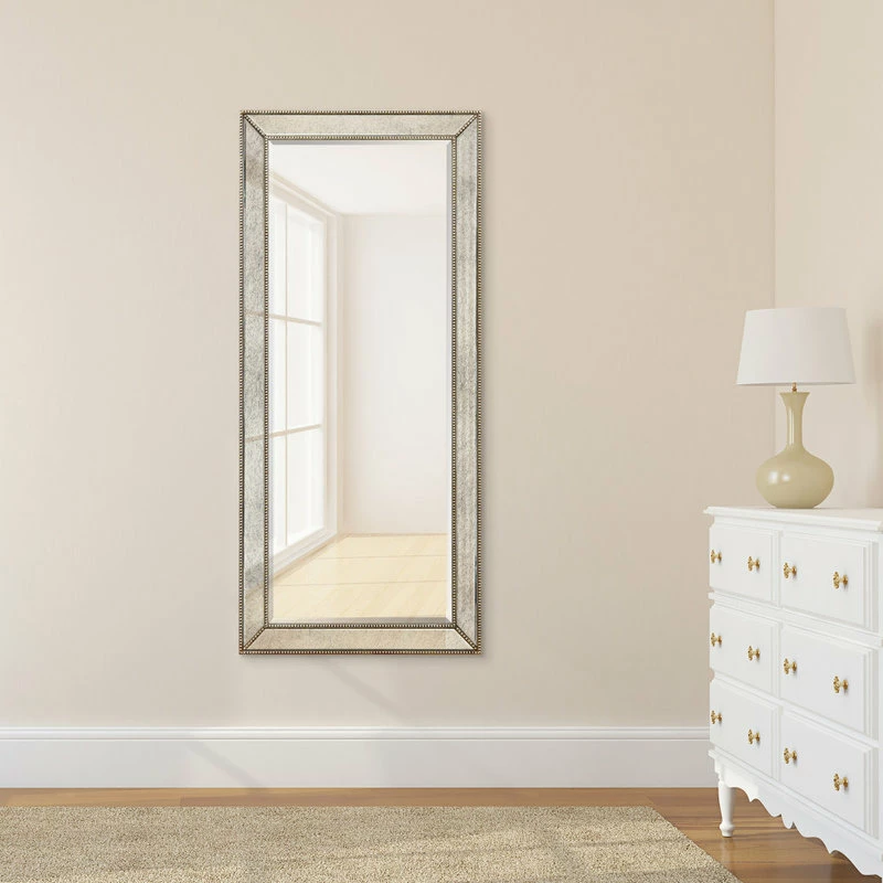 Best reviews of 🥰 Empire Art Direct Champagne Beveled Antique Wall Mirror, 1" Beveled Center, Wood Frame, 24"x54" ✨ - Image 6