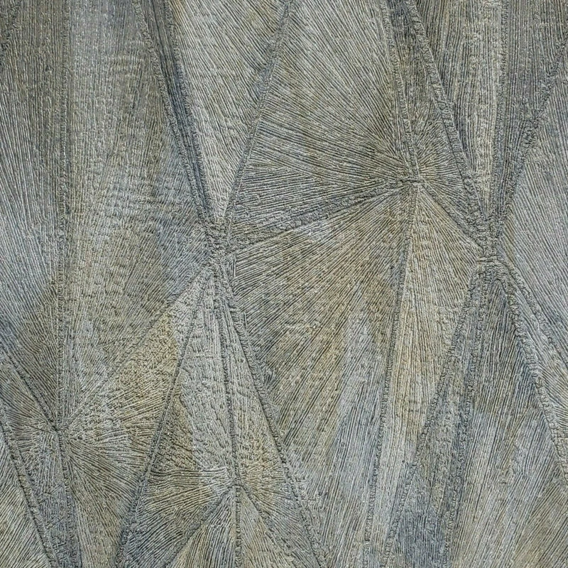 Best deal 😍 Portofino Blue Silver Gold Metallic Diamond Lines Textured Wallpaper 3D, 21 Inc X 33 Ft Ro ⭐ - Image 5