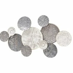 Cheapest 😍 Whole House Worlds Modernist Floating Roundels, Atelier Metal Wall Decor, Gray White Washed Patina 😍