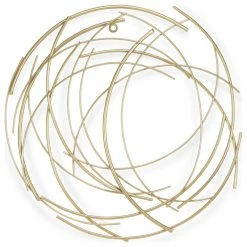 Cheap 🎉 Cheungs Gold Abstract Round Wall Art 😀