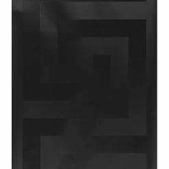Hot Sale 🔔 Versace Solea Black Satin Greek Key Wallpaper 93523-4, 27 Inc X 33 Ft Roll 🎉