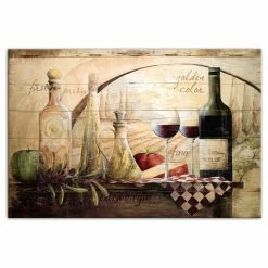 New 🎁 DDCG Tuscan Vineyard Wine Canvas Wall Art, 24"x36", Unframed 👍