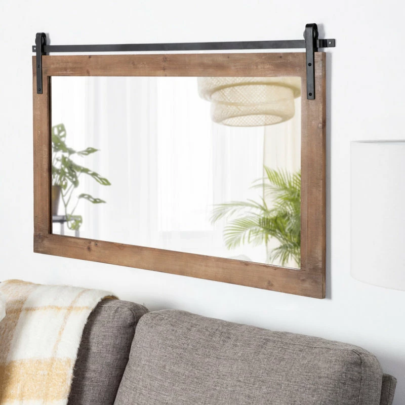 Cheap 🤩 Uniek Cates Rustic Wall Mirror, Rustic Brown 40x26 ⭐ - Image 4