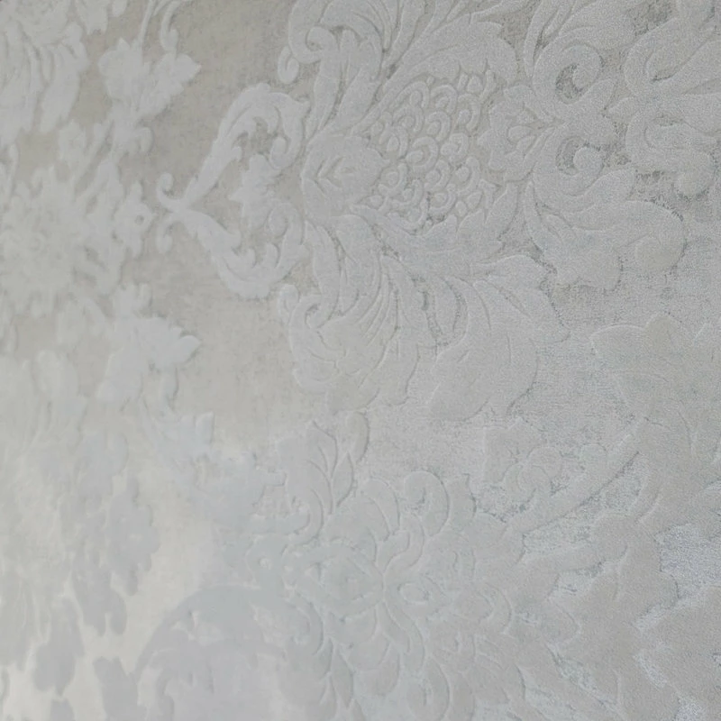 Best reviews of 🔥 Portofino Wallpaper Flocking Taupe Tan Off White Flocked Damask Velvet, 21 Inc X 33 Ft Rol ⭐ - Image 5