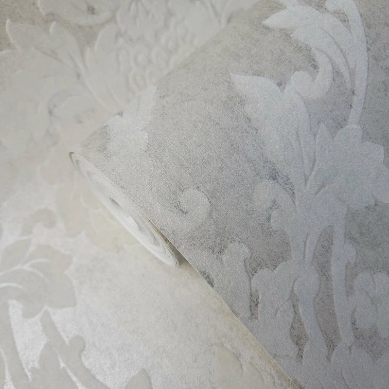 Best reviews of 🔥 Portofino Wallpaper Flocking Taupe Tan Off White Flocked Damask Velvet, 21 Inc X 33 Ft Rol ⭐ - Image 12