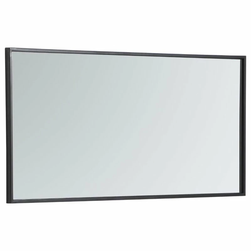 Discount 👏 Elegant Furniture & Lighting Metal Frame Rectangle Mirror 18 Inch In Black 🔥 - Image 5