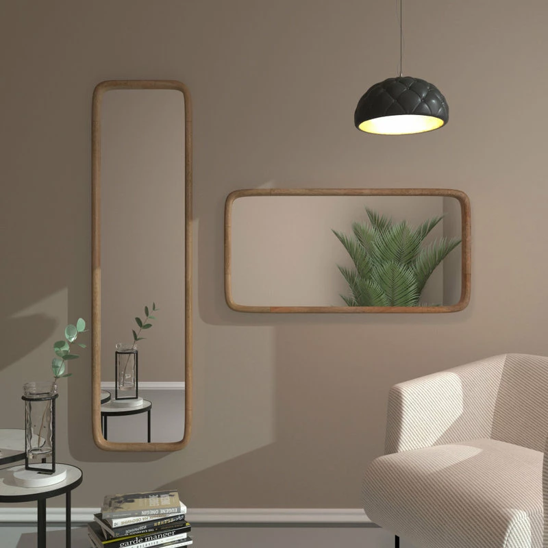 Flash Sale ๐งจ Madeleine Home Inc. Harriet Accent Mirror, Natural, 20"x40" ๐ - Image 5