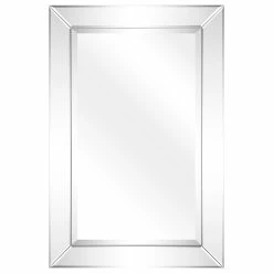 Flash Sale 🎁 Empire Art Direct Antique Beveled Rectangle Wall Mirror, 1" Beveled Center 24"x36" Bathroom Mirror ⭐