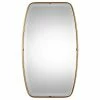 Flash Sale 😉 My Swanky Home Luxe Curved Oval Gold Thin Frame Wall Mirror Tall 36" Minimalist Classic Elegant ⭐