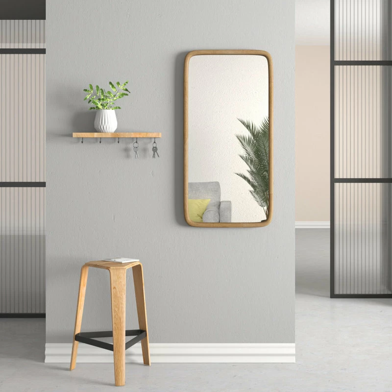 Flash Sale ๐งจ Madeleine Home Inc. Harriet Accent Mirror, Natural, 20"x40" ๐ - Image 2