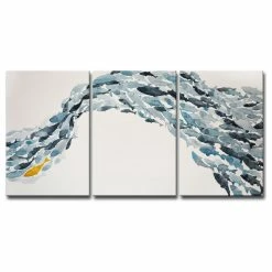 Discount 🌟 Ready2hangart, Inc. Ready2Hangart 'Goldfish' By Norman Wyatt Jr. 3-Piece Wrapped Canvas Art Set 😀
