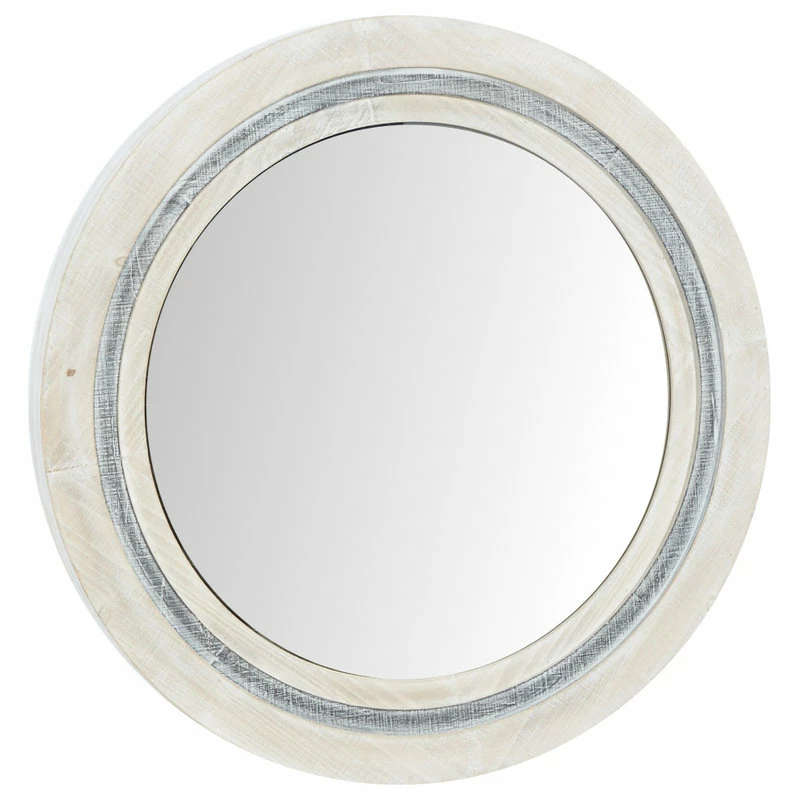 Discount ❤️ Brimfield & May Farmhouse White Wood Wall Mirror 91838 ⭐