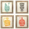 Deals ⭐ Stratton Home Decor Set Of 4 -Floss, Flush, Wipe, Wash Wall Art 🧨