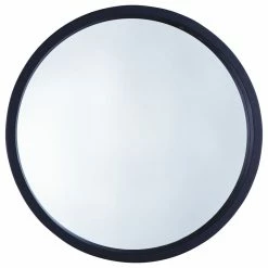 Flash Sale 👍 Mirrorize Canada 30" Round Wood Mirror, Matte Black 🤩