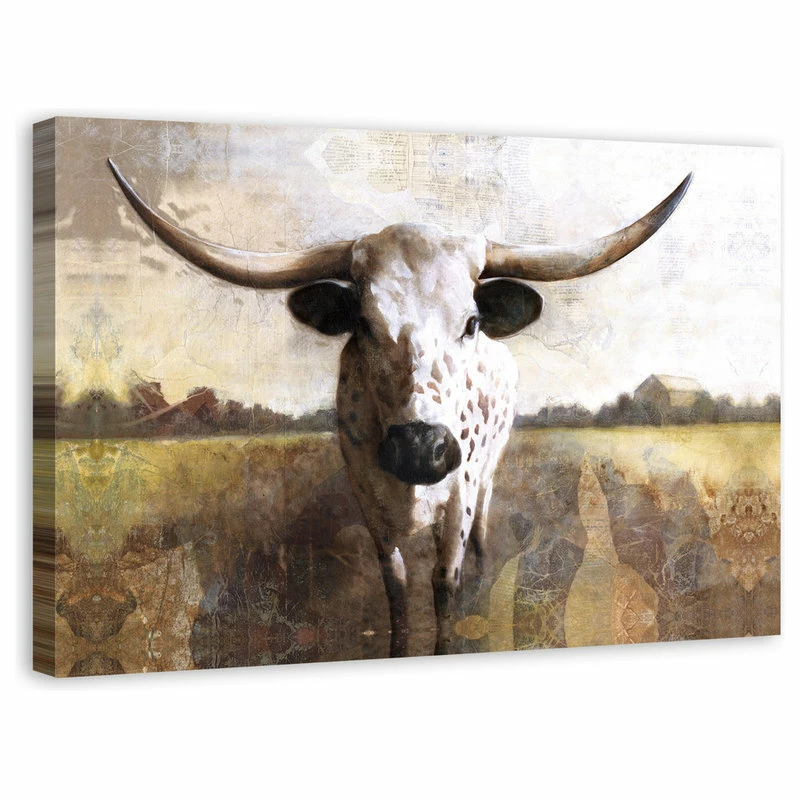 New 🛒 DDCG "Spotted Ox" Canvas Wall Art, 48"x32" ⭐ - Image 2