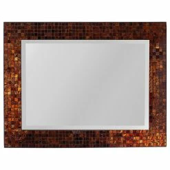 Brand new 🤩 Lulu Decor Inc. Amber Rectangle Mosaic Beveled Wall Mirror (LP307) 👏