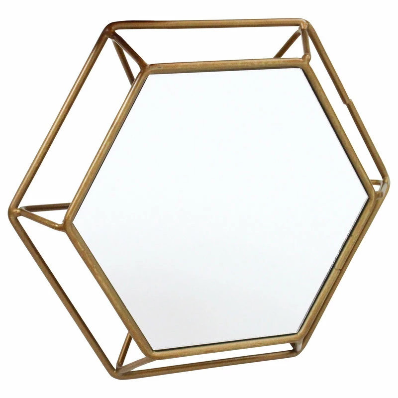 Budget ⌛ Aspire Home Accents, Inc. Shanton Hexagonal Wall Mirrors (Set Of 3) ✨ - Image 4
