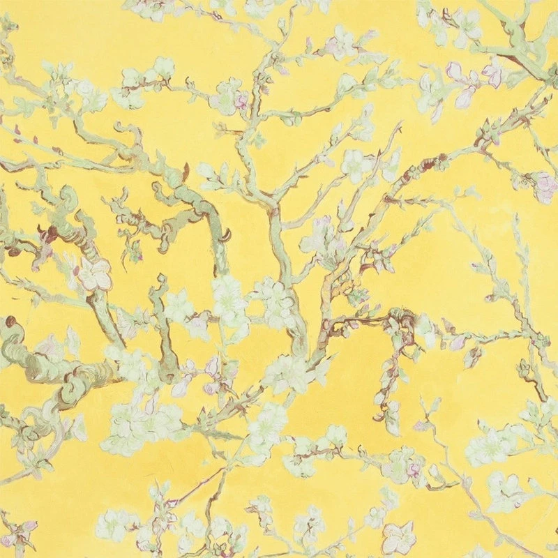 Budget โค๏ธ Walls Republic Blossoming Almond Trees Wallpaper, Yellow, Double Roll ๐งจ - Image 2