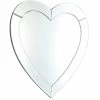 New 🧨 Meridian Furniture Heart Collection Heart Shaped Contemporary Mirror 🎉
