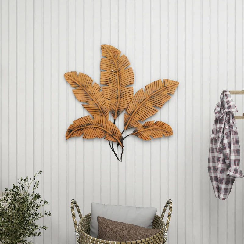 Wholesale 🔥 Brimfield & May Rustic Style Metal Palm Leaf Wall Decor With 5 Large Leaves 👏 - Image 10