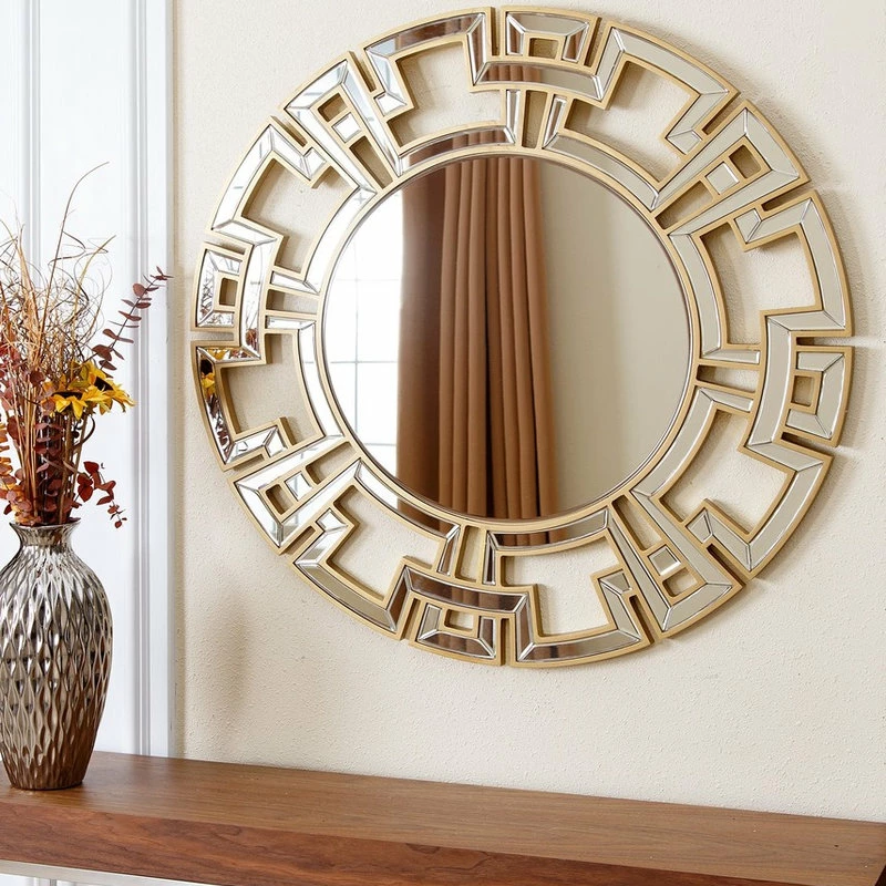 Best reviews of ๐ Abbyson Living Pierre Round Wall Mirror, Gold ๐ - Image 5