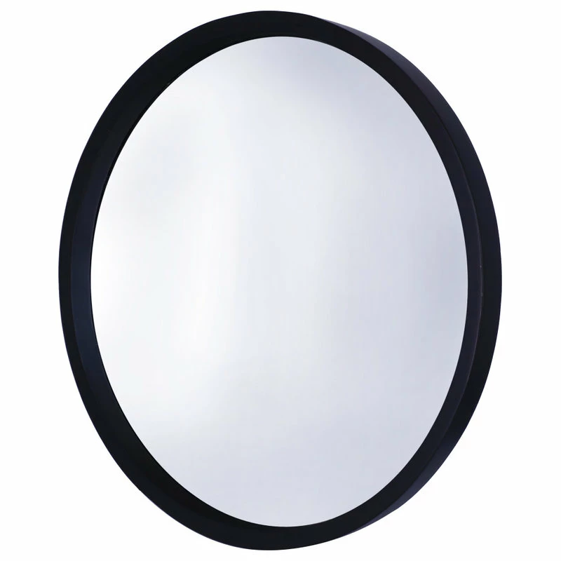 Flash Sale π Mirrorize Canada 30" Round Wood Mirror, Matte Black π€© - Image 2