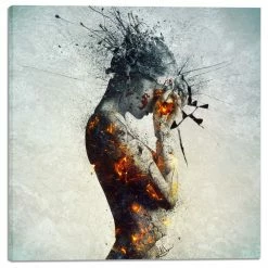 Flash Sale 👍 Cortesi Home "Deliberation" By Mario Sanchez Nevado, Giclee Canvas Print, 12"x12" 👏