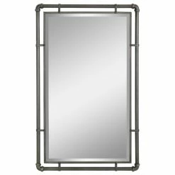 Hot Sale 🤩 Aspire Home Accents, Inc. Morse Industrial Metal Wall Mirror ❤️