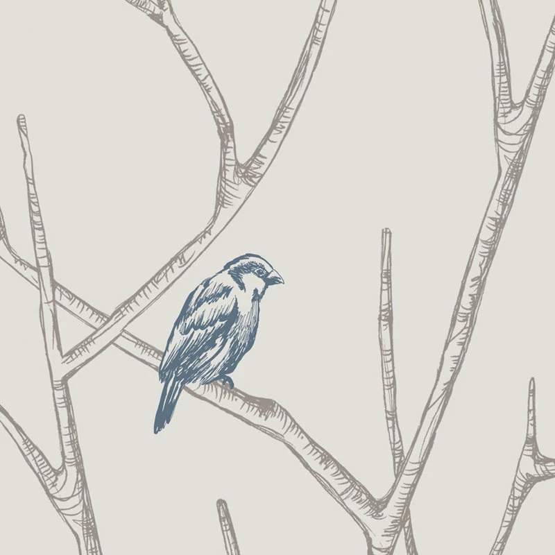 Cheap ๐ Accentuwall Branch Birds Wallpaper, Peel And Stick, Blue, 24"x108" ๐ - Image 3