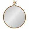 Budget 🥰 Uniek Yitro Round Wall Mirror, Gold ✨