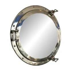 Best reviews of 👏 Handcrafted Nautical Decor Deluxe Class Porthole Mirror, Chrome, 20'' ✔️