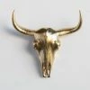Discount 👏 Near And Deer Bison Skull Head Wall Mount, Gold 🥰
