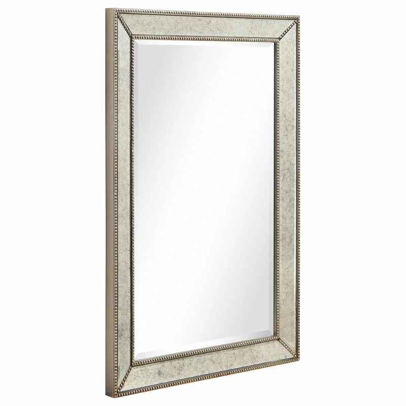 Best deal ๐ Empire Art Direct Champagne Beveled Antique Wall Mirror 1" Beveled Center, Wood Frame 36"x24" โจ - Image 2
