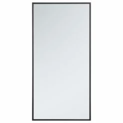 Discount ๐ Elegant Furniture & Lighting Metal Frame Rectangle Mirror 18 Inch In Black ๐ฅ