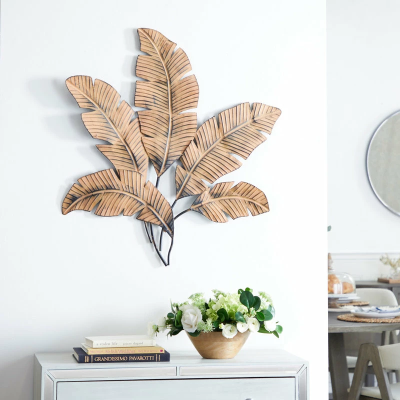 Wholesale 🔥 Brimfield & May Rustic Style Metal Palm Leaf Wall Decor With 5 Large Leaves 👏 - Image 7