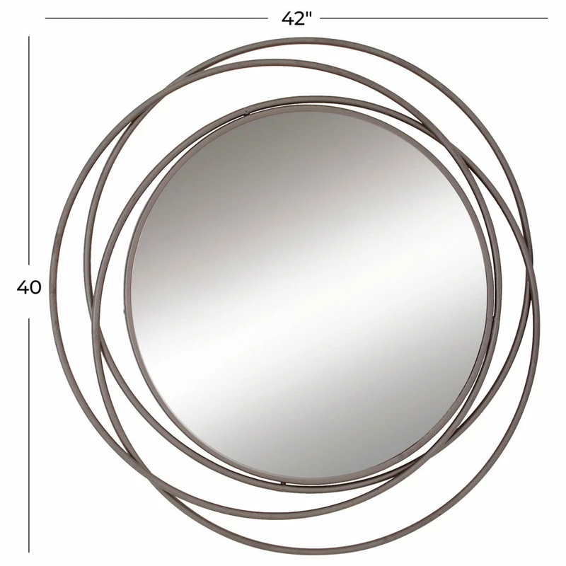 Coupon ๐ฅ Brimfield & May Modern Gray Metal Wall Mirror 65598 โญ - Image 9
