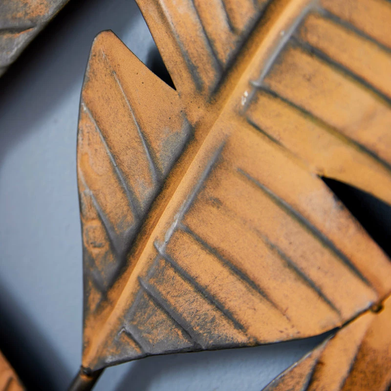 Wholesale 🔥 Brimfield & May Rustic Style Metal Palm Leaf Wall Decor With 5 Large Leaves 👏 - Image 5