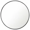 Best Sale 🔔 Elegant Furniture & Lighting 32" Round Metal Frame Mirror, Black 🌟