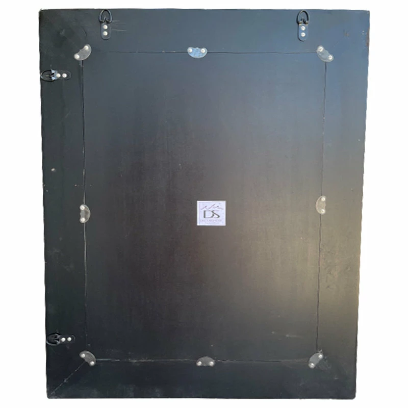 Outlet โญ DecorShore ™ Crackled Glass Decorative Wall Mirror, 30"x24", Silver ๐ - Image 6