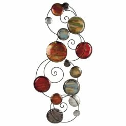 New 🔥 Zimlay Modern Abstract Colorful Iron Wall Decor 69066 🎁